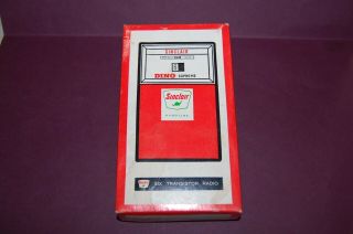 Vintage C1966 Dino Sinclair Gas Pump Transistor Radio In Orig Box