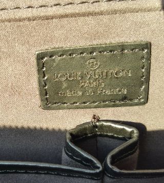 Vintage Louis Vuitton Black Patent Epi Brass Buckle Hand Bag w/Shoulder Strap 5