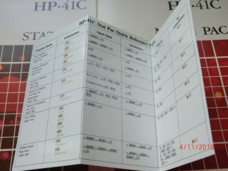 VINTAGE Math/Stat Module for HP - 41C/CV/CX with Manuals,  Overlays,  & QRef Cards 3