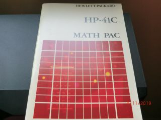 VINTAGE Math/Stat Module for HP - 41C/CV/CX with Manuals,  Overlays,  & QRef Cards 5