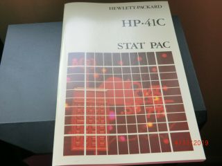 VINTAGE Math/Stat Module for HP - 41C/CV/CX with Manuals,  Overlays,  & QRef Cards 6