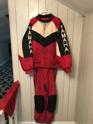 Vintage Yamaha Snowmobile Racing Suit
