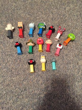 Mini Pez Dispensers - Set Of 15 Loose Very Rare B.  China F.  Kids