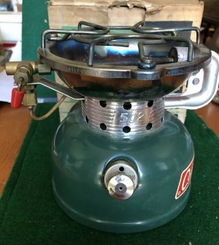 Vintage Coleman 502 - 700 Sportster Stove 9 - 1965 w/ Box & Papers 2