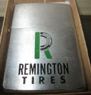 Vintage Very Rare 1966 Remington Tires Zippo Lighter