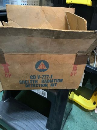 Vintage Civil Defense Cd V - 777 - 1 Shelter Radiation Detection Kit