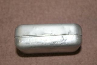 WW2 U.  S.  Army Soldier ' s Aluminum Storage Soap Container from PX 5