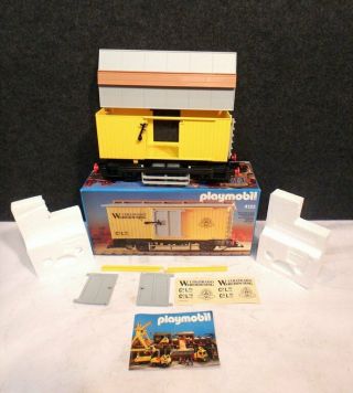 Vintage Complete Playmobil 4122 Western Freight Car