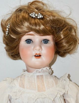 31 " Antique Schoenau & Hoffmeister German Girl Doll 914 On Composition Body