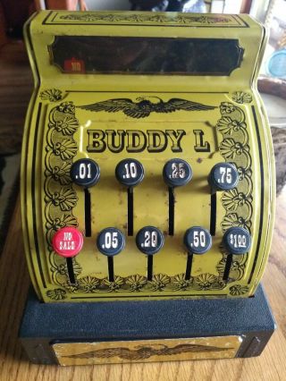 Vintage Buddy L Tin Toy Cash Register