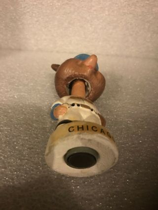 Vintage 1960s Chicago Cubs Mini White Base Nodder Bobblehead Cubby Bear 5