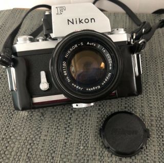 Vintage Nikon F 35mm Film Camera With Nikkor Lens