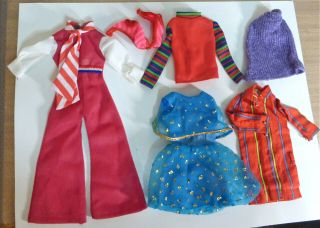6 Items Of Clothing For Vintage Barbie 1960 ' s 2