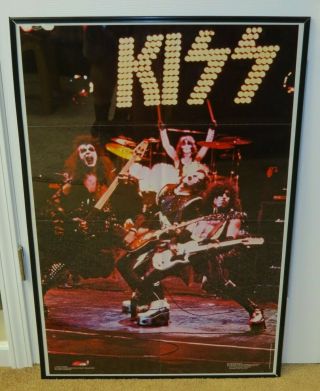 Kiss Vintage Alive 1975 Boutwell Poster