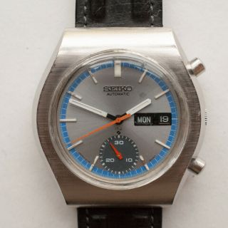 Vintage 1980s Seiko Automatic Chronograph 17 Jewel 6139b Men 