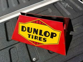 Vintage Dunlop Metal Tire Display Stand Early Very Rare