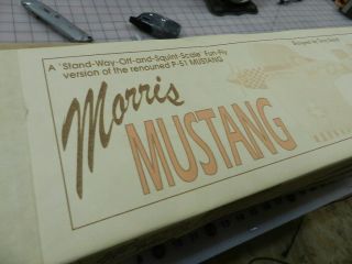 Morris Mustang Profile R/c Airplane Balsa Kit.  Vintage Kit From Morris Hobbies