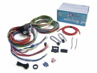 15 Fuse 24 Circuit Wire Harness Kit Street Rod Wiring 12v Custom Vintage