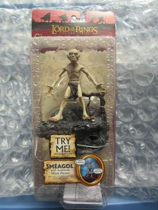Lotr Toybiz The Two Towers Smeagol Action Figure Lord Of The Rings Mib
