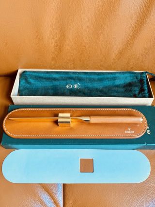 Rolex Geneva Rare Letter Opener With Box and Rolex Dust Bag 2