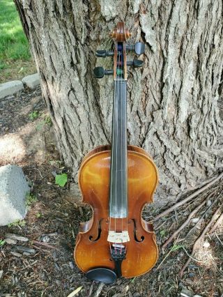 Vintage Jakobus Steiner 4/4 Violin With Case & Bow Great Sound Stamped Steiner