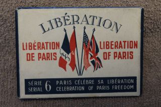 Ww2  Liberation Celebration " Photo Set 6,  10 Photos & Wrapper Set