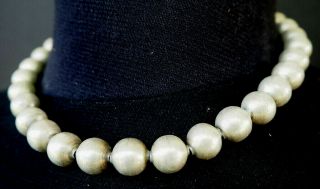Terrific Taxco: Value - Priced,  Vintage,  Handcrafted,  Sterling Silver Bead Choker