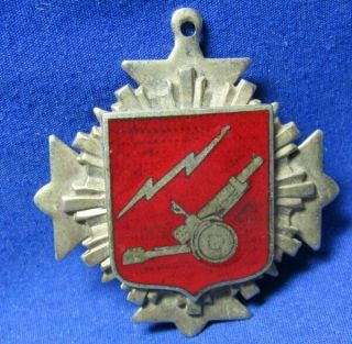 Wwii 80th Anti Aircraft Artillery Di Unit Crest Home Front Sweetheart Pendant