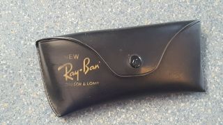 Ray - Ban vintage rare Bausch & Lomb gold clubmaster type designer sunglasses case 2