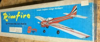 Vintage Sterling Models Rimfire Patern Plane Rc Model Airplane Kit