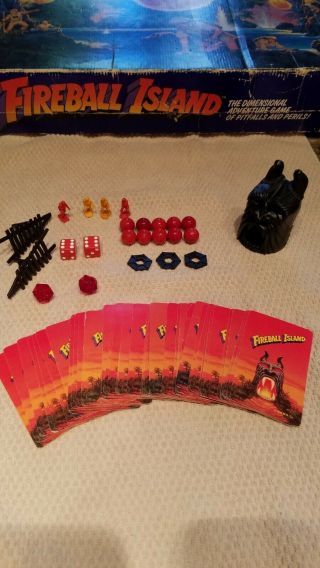 VINTAGE RARE 1986 FIREBALL ISLAND MILTON BRADLEY BOX MB 6