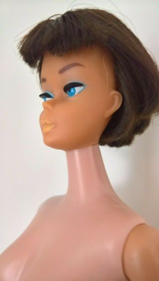 Vintage Barbie,  Brunette American Girl Bend Leg Make - Up & Body,  Mattel