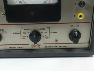 Vintage Triplett Transistor Tester Model 2590 2
