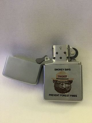 Zippo lighter rare 1974 Smokey the Bear given by Secretary of Agriculture mib 7