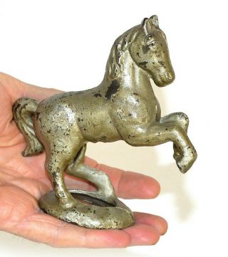 Prancing Horse Penny Bank C.  1920 Cast Iron Hubley Or A.  C.  Williams