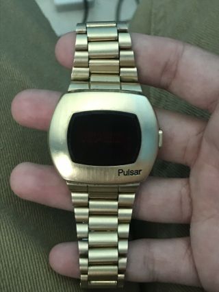 Pulsar P2 1973 LED Digital Watch 14K Gold Filled 2