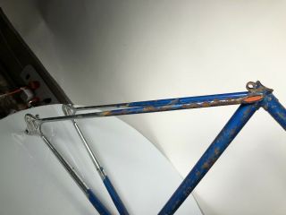 Vintage Raleigh Road bike frame with campagnolo dropouts touring style chrome 3