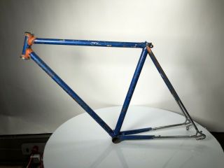 Vintage Raleigh Road bike frame with campagnolo dropouts touring style chrome 6