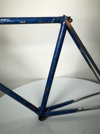 Vintage Raleigh Road bike frame with campagnolo dropouts touring style chrome 8