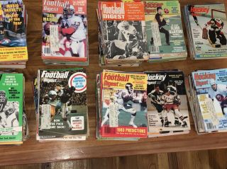 Vintage FOOTBALL DIGEST Basketball Digest Hockey & Soccer Digest Magazines.  150, 7