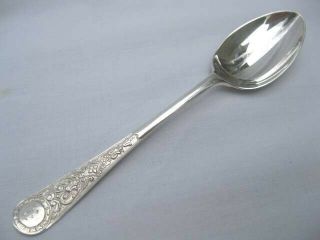 Antique Victorian Walker & Hall English Sterling Silver 6 spoons,  tongs 1897 3