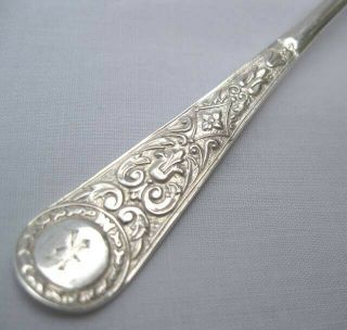 Antique Victorian Walker & Hall English Sterling Silver 6 spoons,  tongs 1897 4
