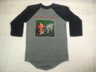 Vintage Rush Signals Concert T - Shirt 1982 World Tour Houston Raglan L 80 