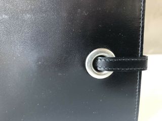 Helmut Lang OG Vintage SAMPLE Men ' s Leather Ring Closure Wallet 2