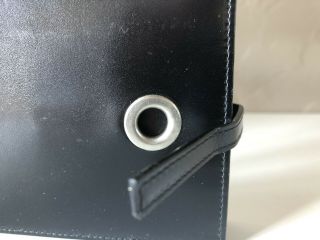 Helmut Lang OG Vintage SAMPLE Men ' s Leather Ring Closure Wallet 3