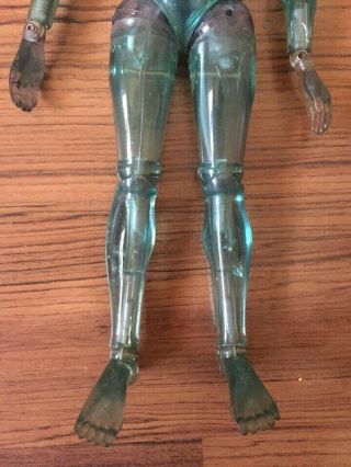 Vintage Takara 1970s Henshin Cyborg clear - blue figure japan 70s ' 2 5