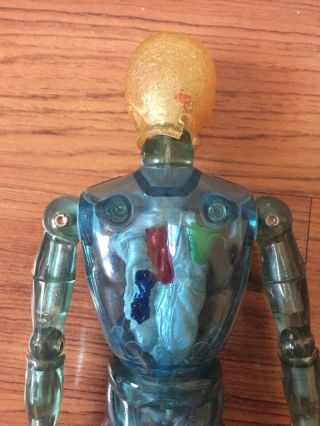 Vintage Takara 1970s Henshin Cyborg clear - blue figure japan 70s ' 2 7