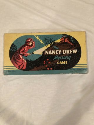 Vintage “the Nancy Drew Mystery Game” Board Game By Parker Brothers 1957