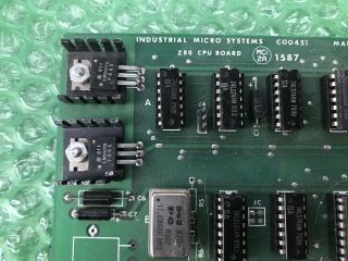 INDUSTRIAL MICRO SYSTEMS Z80 CPU BOARD S - 100 Vintage Computer Board 2