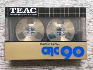 Vintage Teac Crc 90 Cassette Tape Metal Reel High Bias Japan